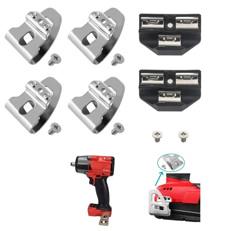 

Electric Tool Bits Holder Belt Clip Hook with Screw for Milwaukee 18V Impact Wrench Driver Hammer Drill Power Tool Accessories