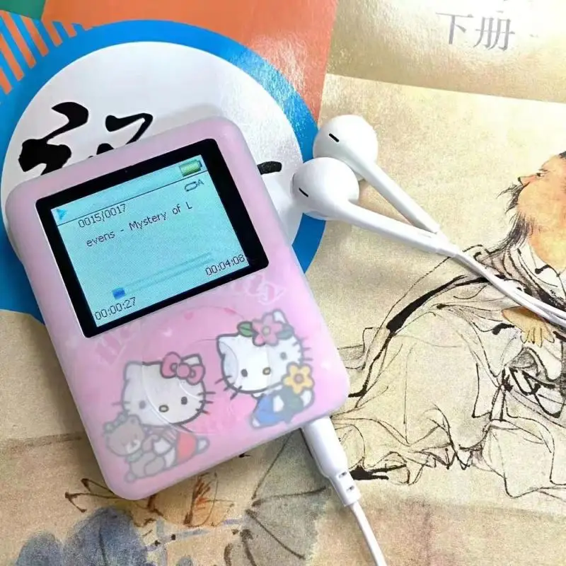 سانريوس مرحبا كيتي Mp3 طالب أنيمي موسيقى صغيرة وكمان الرياضة رفيق الصوت يمكن لعبها خارجيًا لعبة أطفال فتاة هدية
