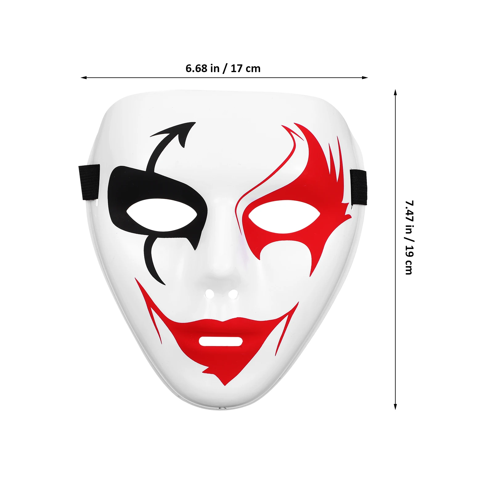 

3pcs Street Masks Halloween Scary Party Cosplay Prop Plastic Mask Decor For Festival Prank Scary Party Mask Tool