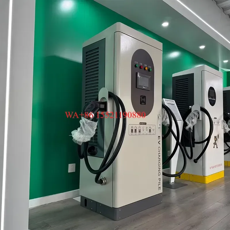 WMWMNU New Style DC EV Charger Dual Gun for GBT CCS1 CCS2 Electric Car Fast Charging Station with Advertising Screen