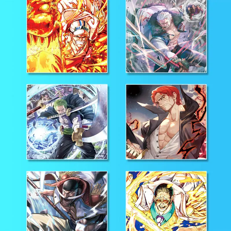 2024 Lastest Case Wholesale One Piece Acrylic Magnet Collection Card Japanese Anime Boa Luffy Robin CCG TCG Hobbies Gift