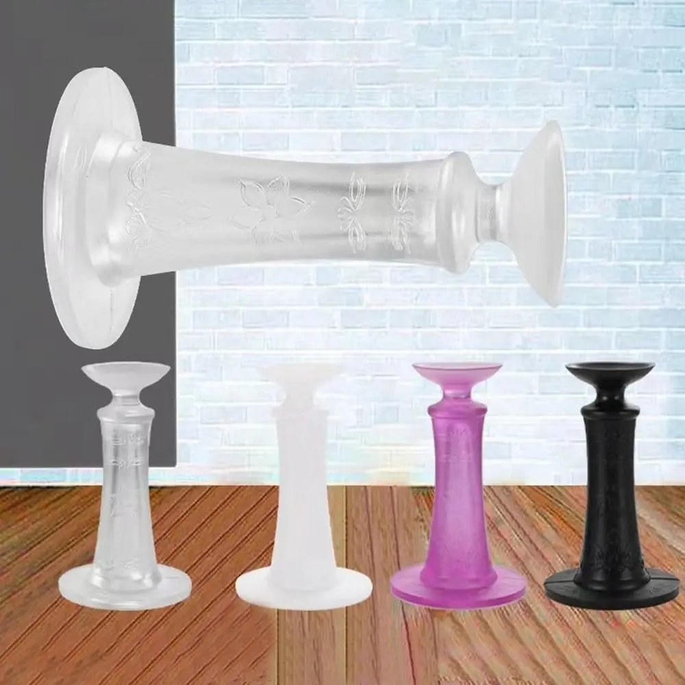 New Silicone Door Stopper Anti Collision Self Adhesive Floor Holder Strong Suction Doorstop Bedroom
