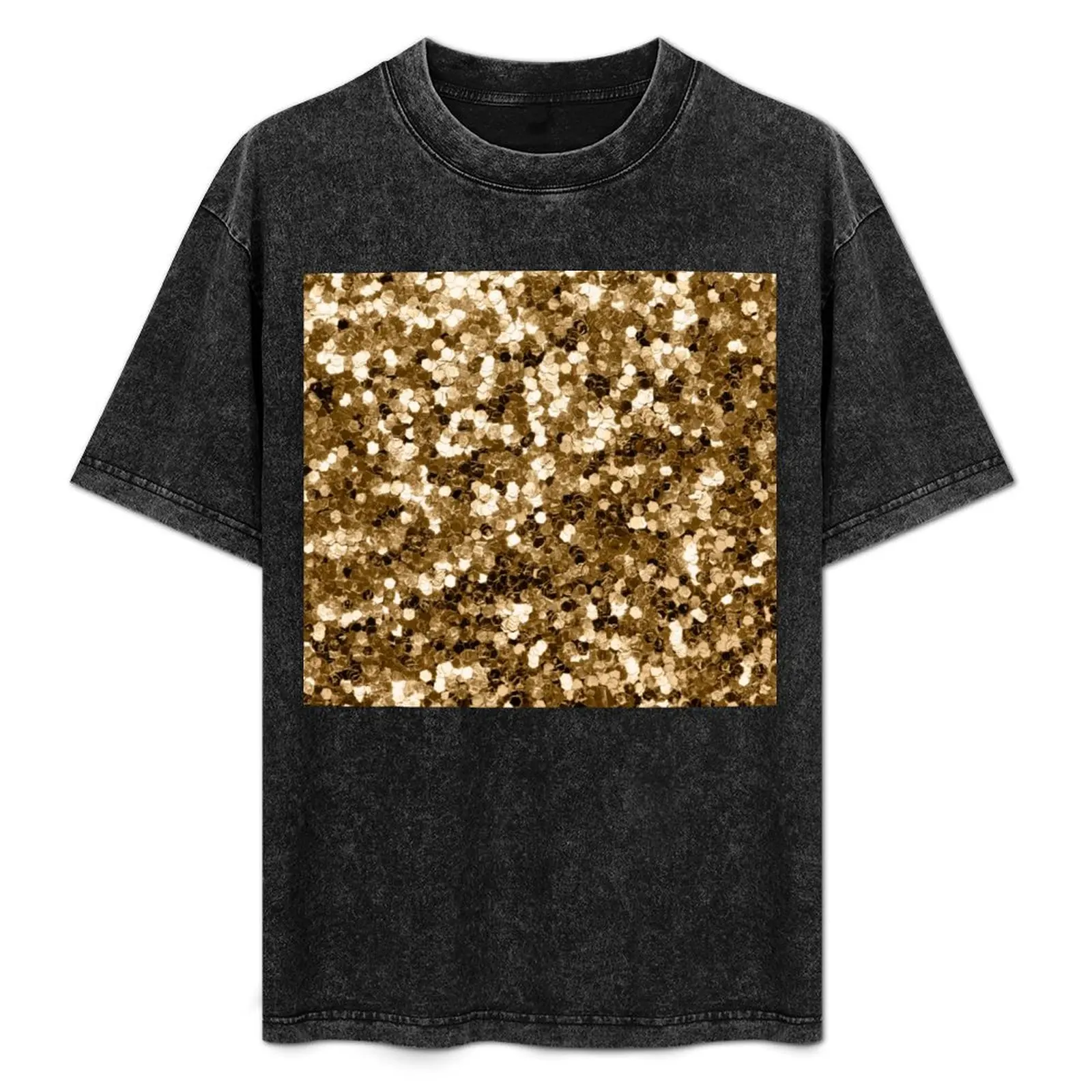 Glamorous Gold T-Shirt hippie clothes anime plus size tops street wear mens tall t shirts