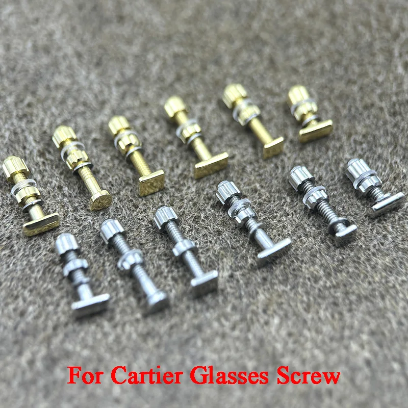 Glasses Screws Accessories For Myopia Mirror Sunglasses,Gold Silver Square Horseshoe Shape Rectangle Long Short Trapezoidal Nail