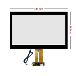 New 18.5 inch for 444X285mm 444*285mm Capacitive touch screen+USB Cable Plug and Play