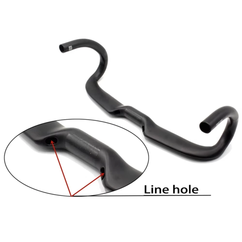 Carbon Fiber Bike Handlebar 31.8mm Bike Track Inner Line Style Road Handlebar