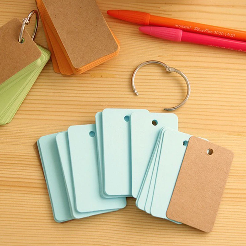 1 kawaii Portable Notepad Portable Word Book Card Loose-leaf Book Cute Korean Creative Ring Note Pad for College Students