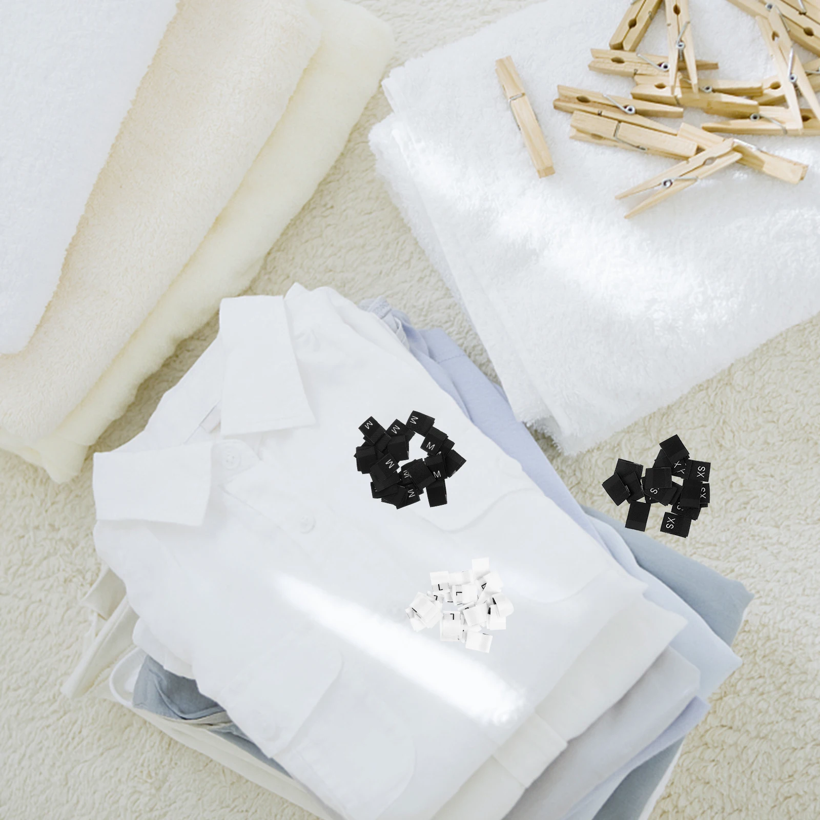 

800 Pcs Size Label Clothing Sizes Self-adhesive Sizing Sewing Labels Tags for Clothes