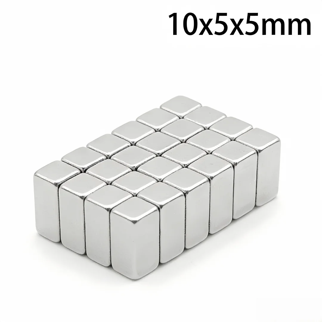 10x5x5mm Small Sheet Powerful Magnets 10x5x5 Strong Block Magnets For Fridge DIY Building Scientific Craft Education 10*5*5