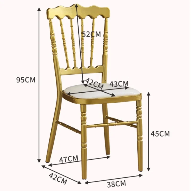 4 pçs cadeira recepção cadeiras de convidados brilhante napoleão casamento lote acento ergonômico jardim sillon trono transparente atacado clea