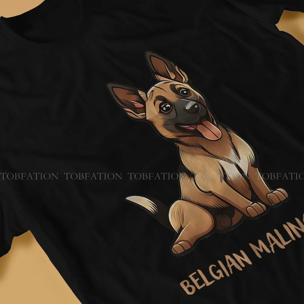 Belgian Malinois Belgian Malinois Poster Tshirt Graphic Men Tops Vintage Alternative Summer Clothes 100% Cotton T Shirt