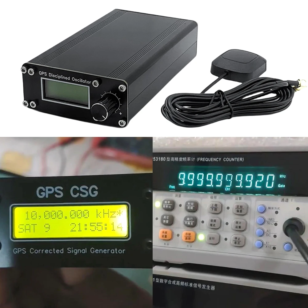 GPSDO GPS Tamed Thermostatic Crystal Oscillator GPS Tamed Clock 10MHz Signal Source Positioning Disciplined Oscillator