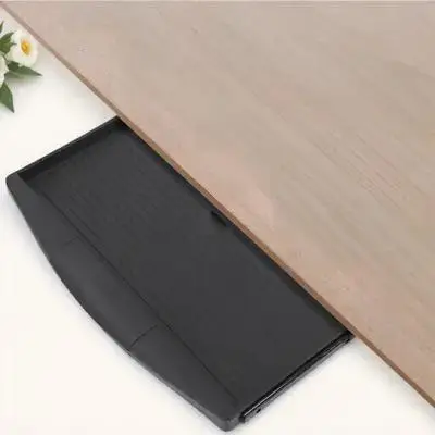 

Ergonomic Computer Keyboard Tray Under Desk Slide-Out Drawer Style Storage Organizer For Office Space-Saving Keyboard Stand