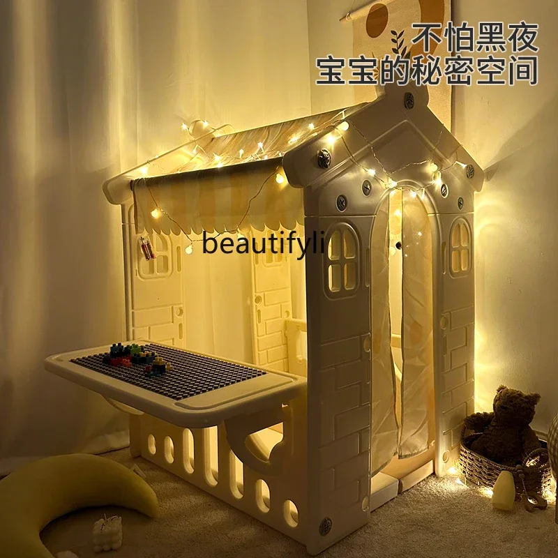 Tenda infantil doméstica para meninos e meninas, casinha de brincar para bebês, castelo de princesa, casa de bonecas