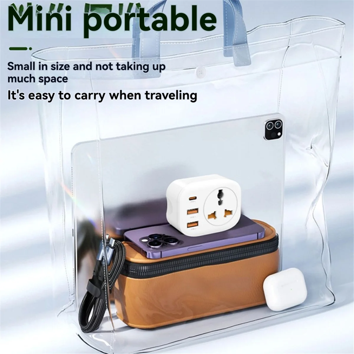 

N84R Конвертер Зарядное устройство/Универсальный адаптер Дорожная вилка Быстрое зарядное устройство USB-отверстие Конвертер C-типа + 2 USB-порта Вилка европейского стандарта