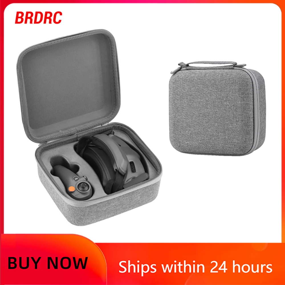 BRDRC Avata 2 Carrying Case for DIJ Goggles 3/RC Motion 3 Handbag Storage Bag Travel Case Protection Box Portable Dustproof