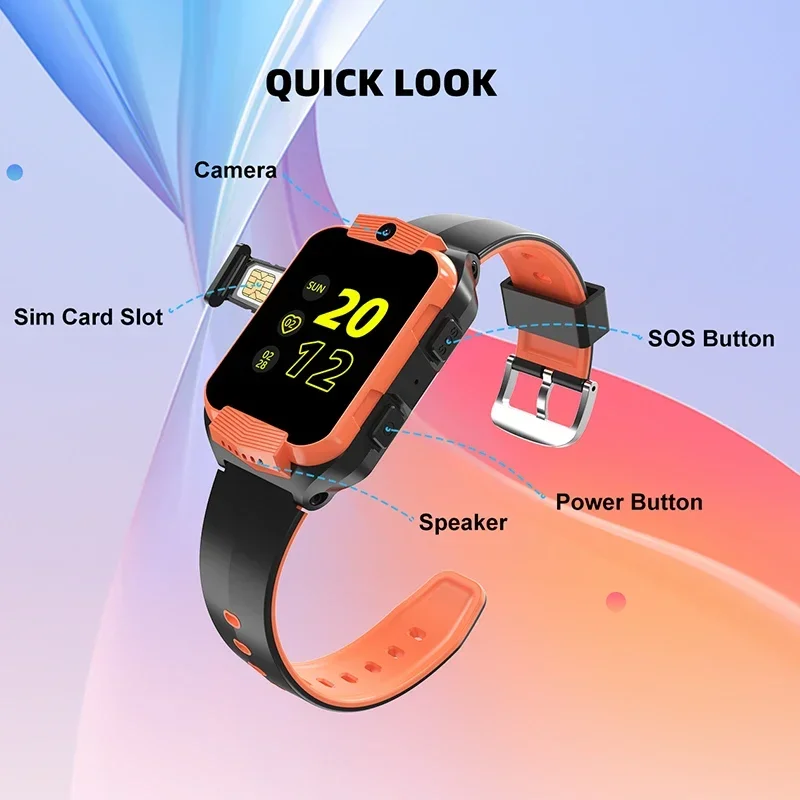 Xiaomi Mijia 어린이 Smartwatch GPS SOS 전화 스마트 시계 SIM 카드 비디오 통화 시계 어린이를위한 원격 음성 모니터 소년 소녀 선물
