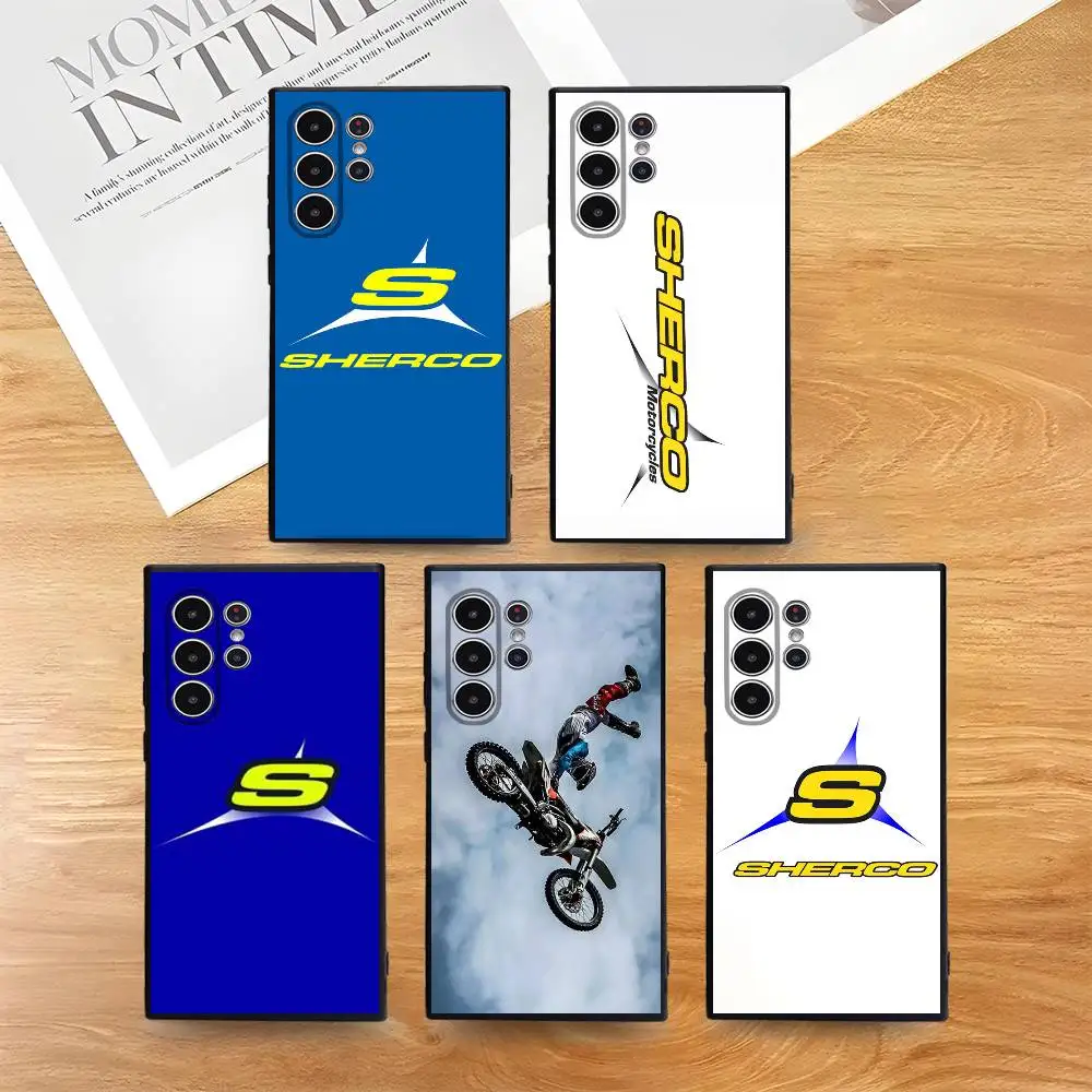 

Fashion Sherco Motorcycle Phone Case Skin-Friendly Soft TPU Case Compatible With Samsung S21/S22/S23/S24/S25 FE/Plus/Ultra