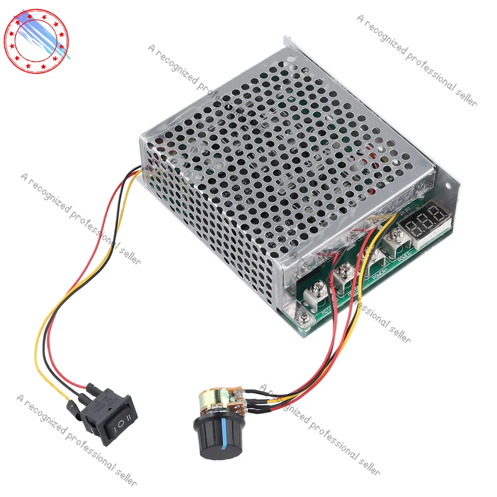 

PWM DC Motor Speed Controller 100A Regulating Current DC Speed Controller 12V 24V 48V Forward/Reverse Electronic Components