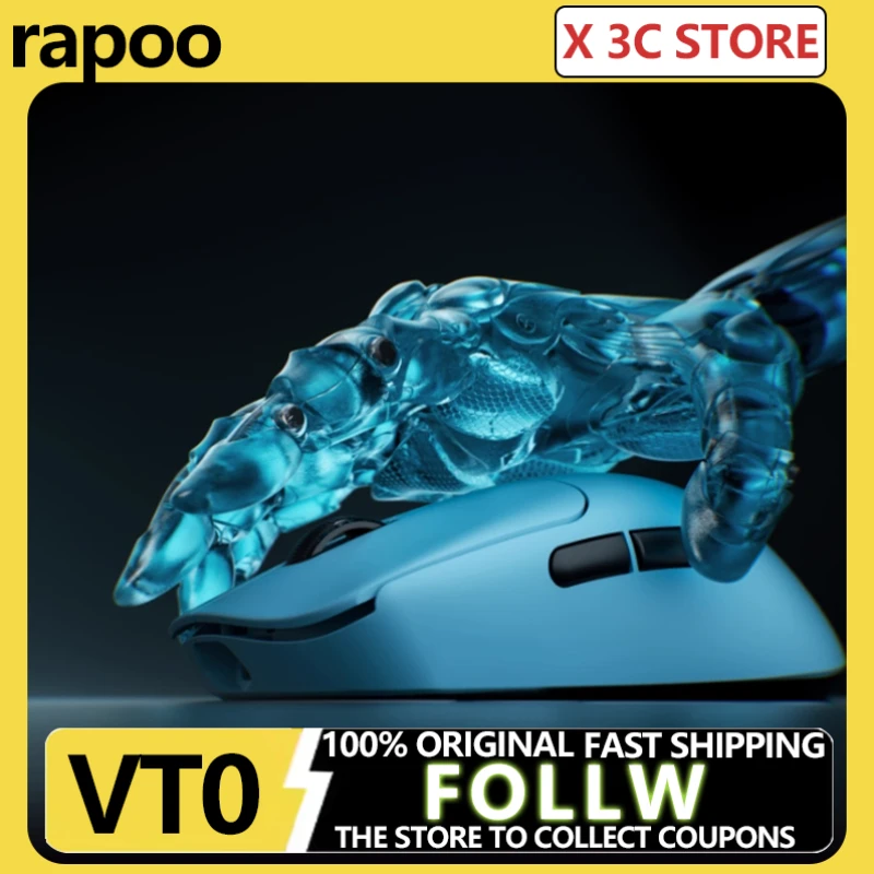 

Беспроводная игровая мышь Rapoo VT0 Max, 2 режима, 2,4G, двойной, 8K Nordic52845 Paw3950, 49 г, 750 часов, аккумулятор, FPS, мыши по индивидуальному заказу, подарки