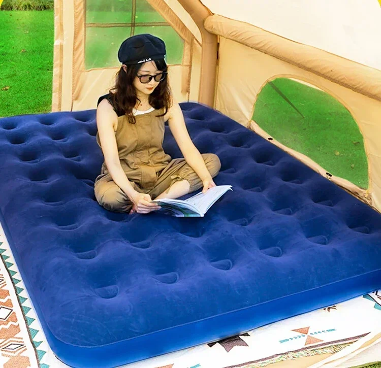 

Inflatable mattress double home thickened lazy outdoor camping tent folding portable inflatable bed Hot sales
