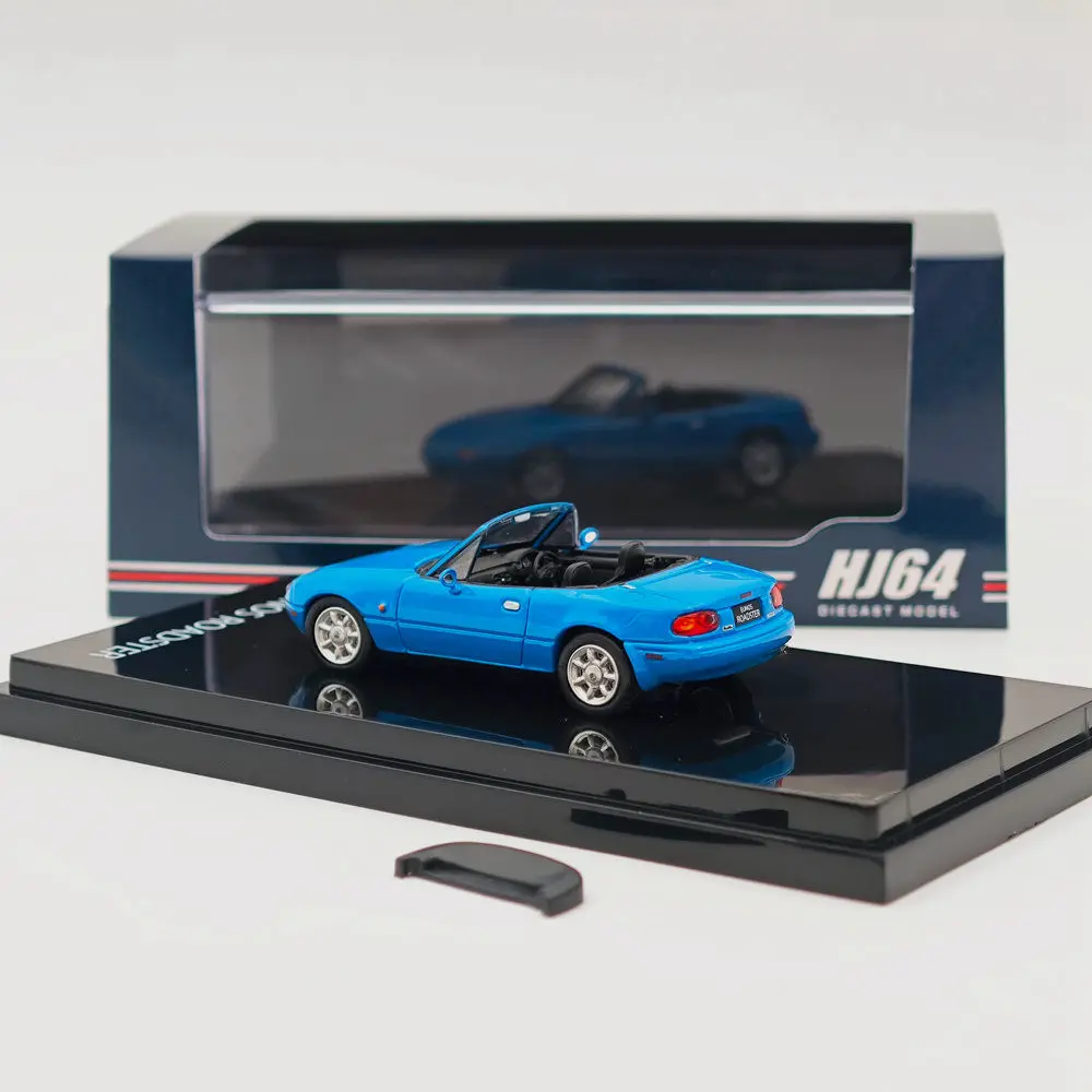 Hobby JAPAN 1/64 For EUNOS ROADSTER NA6CE WITH TONNEAU COVER Blue HJ642025ABL Diecast Models Car Limited Collection Toys Gift