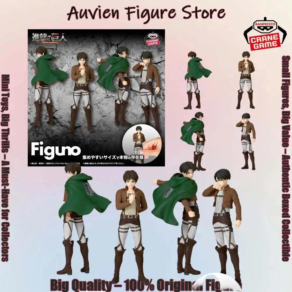 Officially Licensede Banpresto Figuno Eren Yeager Levi Ackerman Figure Anime Attack On Titan Crossroad Character Model
