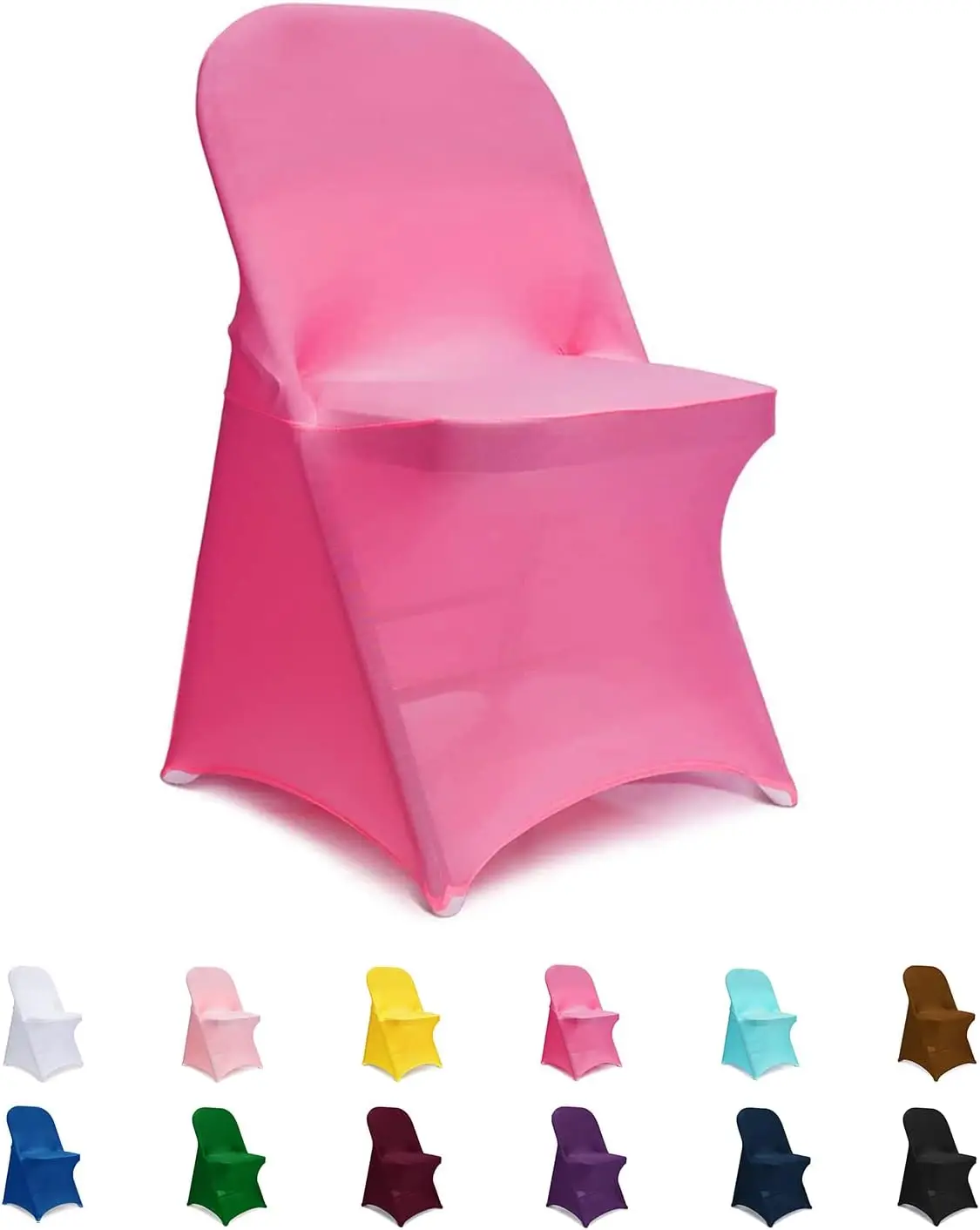 

Party Chair Covers, Spandex Folding Chair Covers 6 Pcs, Banquet Chair Slipcovers For Wedding, Holidays, Celebration, Hotel (Hot