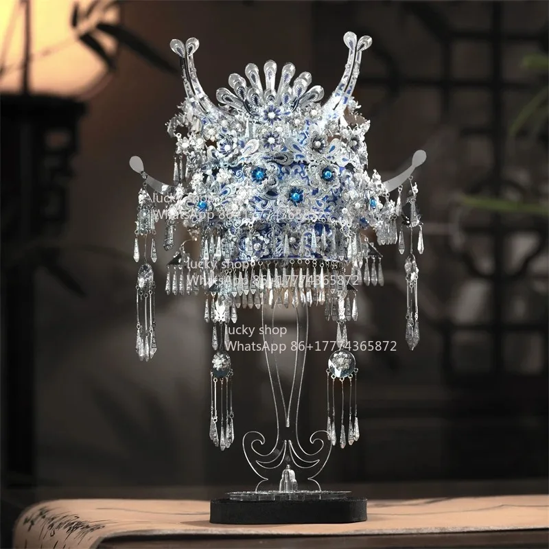 

Chinese Ethnic Style Silver Jewelry Mini Kit Assembly Elegant Gift for Friends