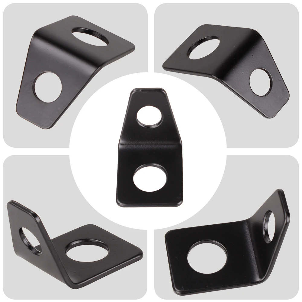 4 Point Car Seat Belt Sheet Mounting Bracket L-Shaped Angle Hook Holder 90 Degree Bracket Kit Iron Seat Belt L-Bracket BAG062