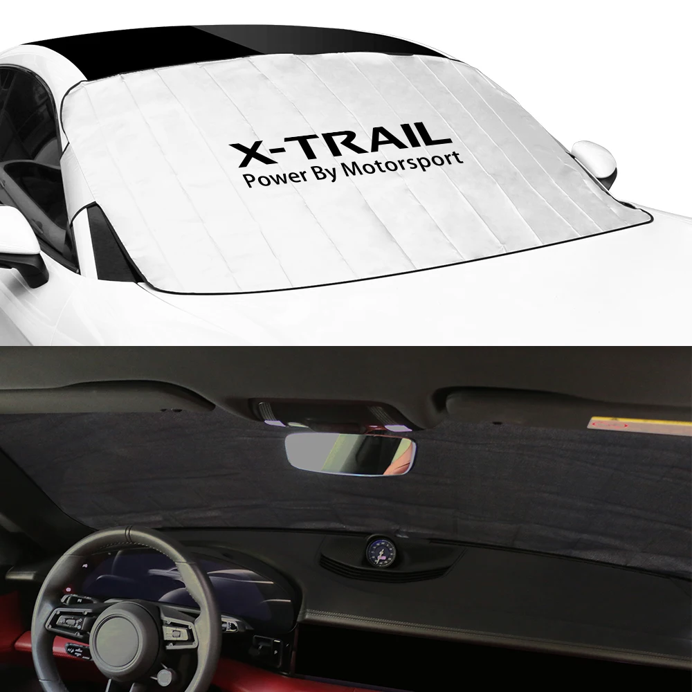 Car Front Windshield Sunshade Cover Auto Accessories For Nissan X-Trail Xtrain X Train T31 T33 T30 2007-2015 T32 2014-2022