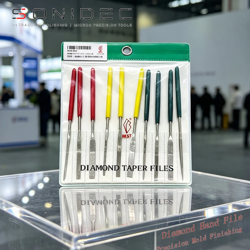 Best 150# 200# 400# Diamond Hand Assorted File Set PTF-10 Wholesale Used in Metal Mold Jewelry DIY Polishing Deburring