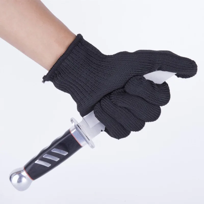 1 쌍 Anti-cut Anti-slip 야외 사냥 낚시 장갑 컷 방지 보호 칼 Anti-cutting 손 보호 메쉬 장갑