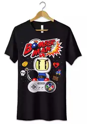 Bomber Man T Shirt Video Games Retro Black