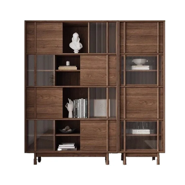 

North America, black walnut, solid wood, bookcase, combination, storage