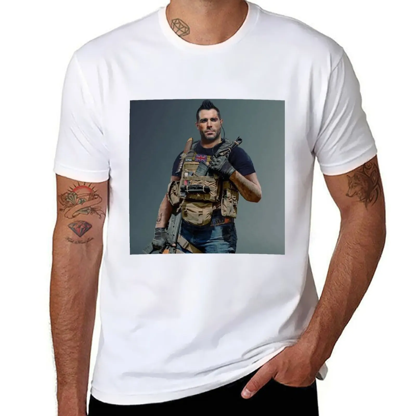 

Футболка john mactavish john soap mactavish, футболки для мужчин, забавная хлопковая футболка с рисунком, футболка из 100%