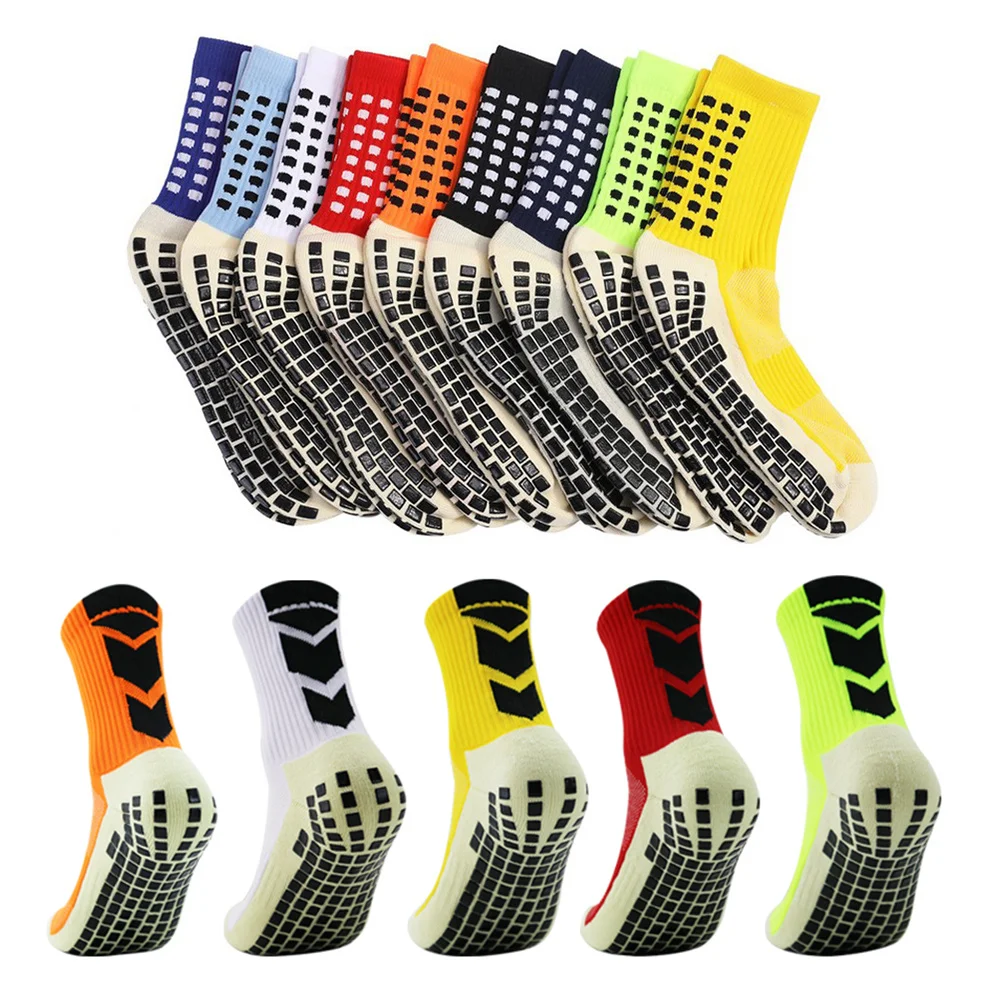 

2023 Slip Socks Anti Men Football Non Slip Suction Grip Cotton Sport Cycling Running Riding Socks