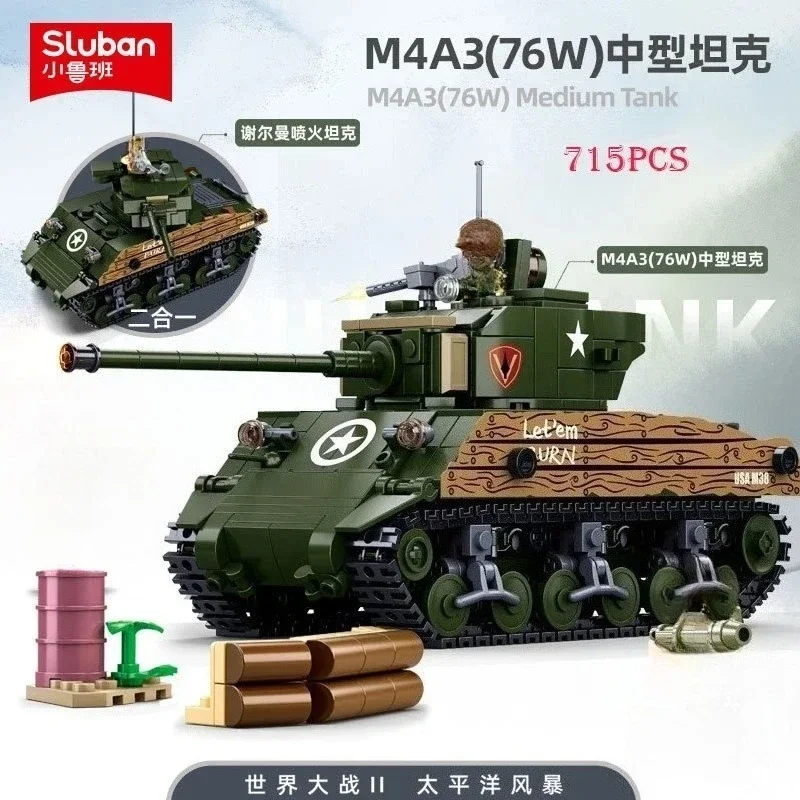 

Germany WW2 Military Series Tank Building Blocks Sets T90MS/T34-85 Infantry Tanks Model Bricks Puzzle Toys for Boys Kids Gift