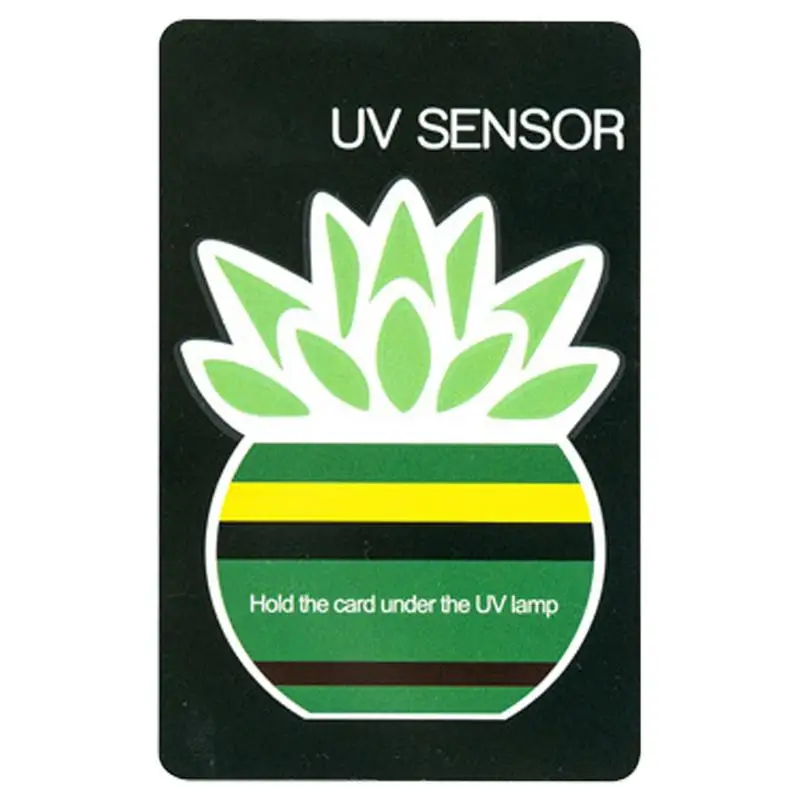 UVB Tester Reptile UVA UVB Fluorescent Lamp Tester Card Reptile Lamp UV Sensor Quick Test Meter Pet Supplies