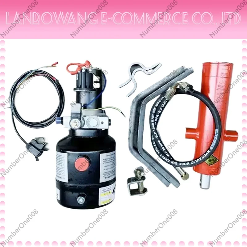 12V 24V 48V 60V 72V Electric Control Hydraulic Lift Kit, Self Unloading Dump Parts for Electric Tricycle