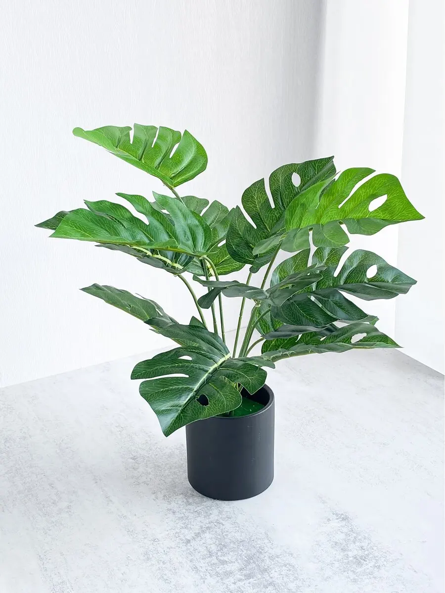 

Artificial Tropical Leaf, Plastic Green Faux Plant Leaf , For Home Decor,Fake Plants,Fall Decor,Room,Desk,Garden Decor,Room