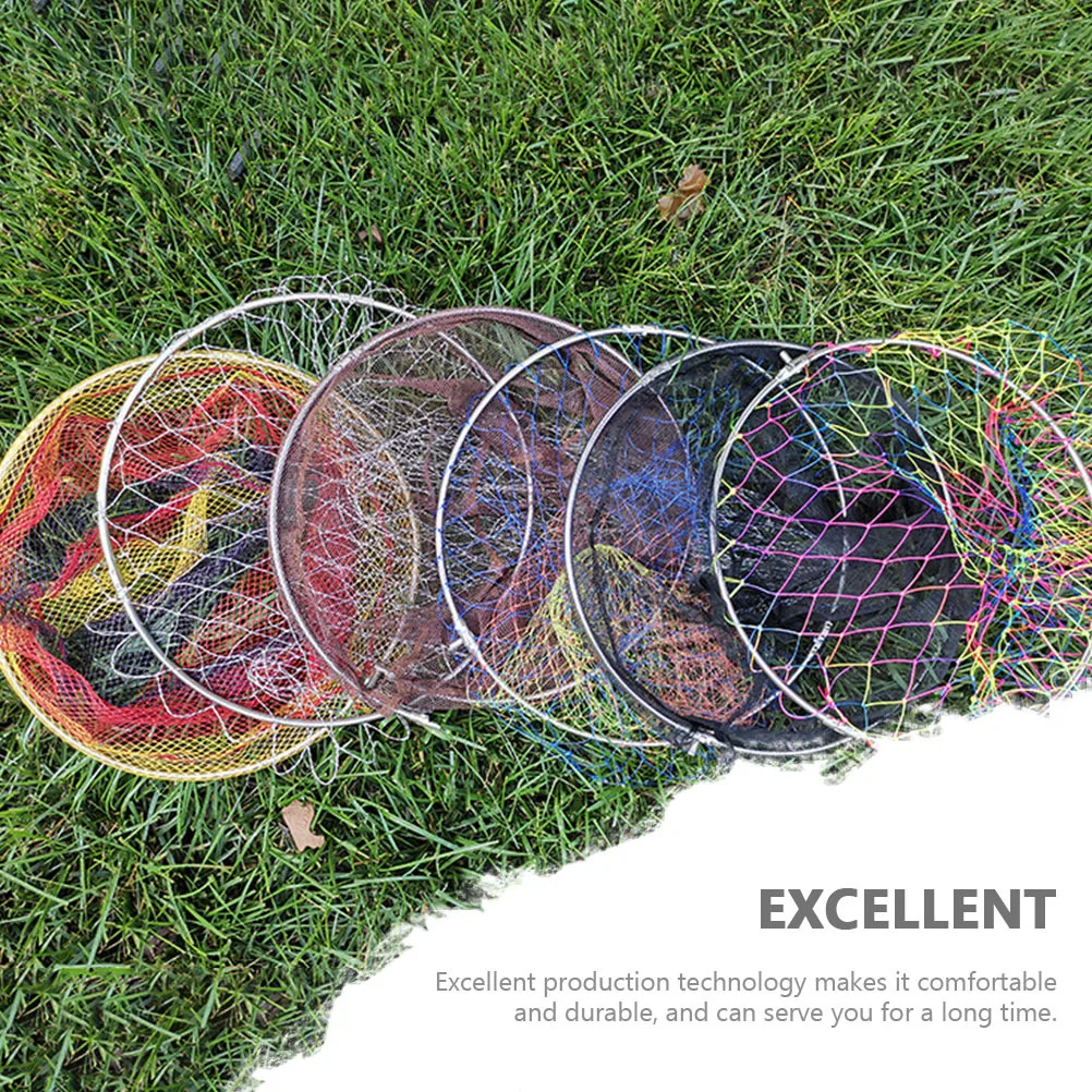 

Foldable Fishing Net Multi-Strand Braided Nylon Fish Landing Tool For Saltwater Freshwater Small Fish Portable Wear-Resist Mesh