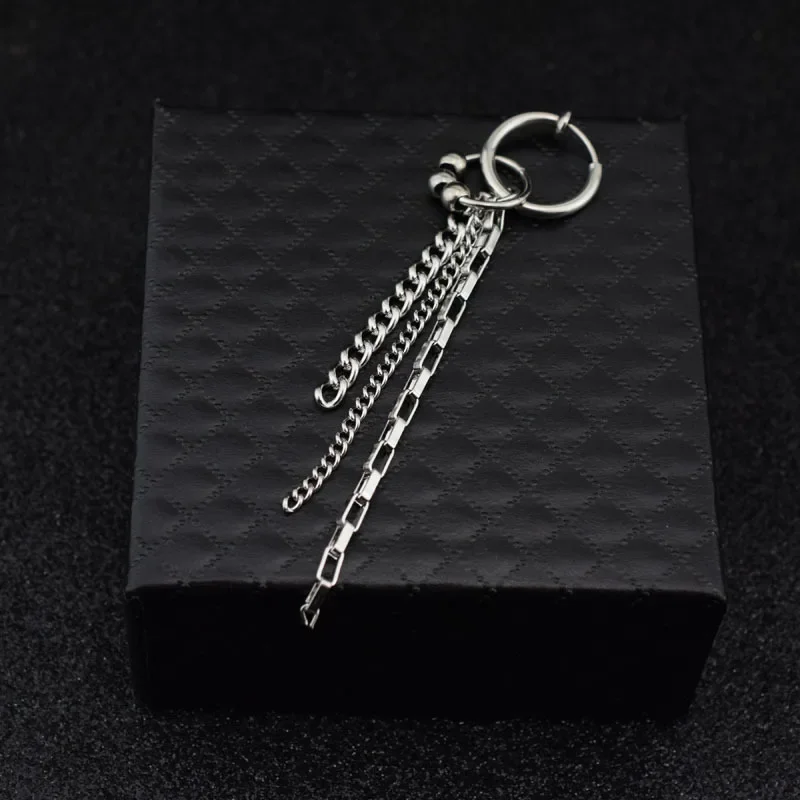 التيتانيوم الصلب الرصاص الصبي مجموعة بارك هيون مين أقراط الحد الأدنى نمط الفولاذ المقاوم للصدأ الأذن كليب الأزياء والمجوهرات #2