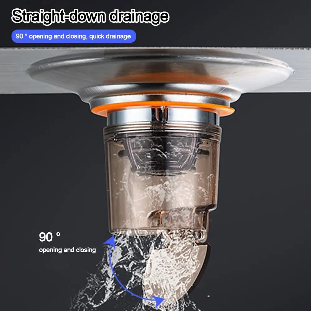 Snap Joint Washing Machine Floor Drain Cover Double Purpose Large Outfall Pipe Connector Insect Prevention