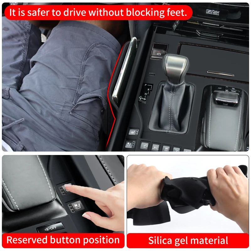 For 2016-2023 Lexus LX570 LX450d Orta konsol Depolama Koruma kılıfı Dişli kapağı LX 570 Yükseltme Aksesuarlar Değişiklik Tuning 2022 2021 2020 2019