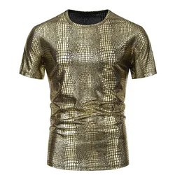 2025 New Summer Short-sleeved T-shirt For Men,Small Stretch Breathable Tops Male Daily Casual Trend Tee Shirts