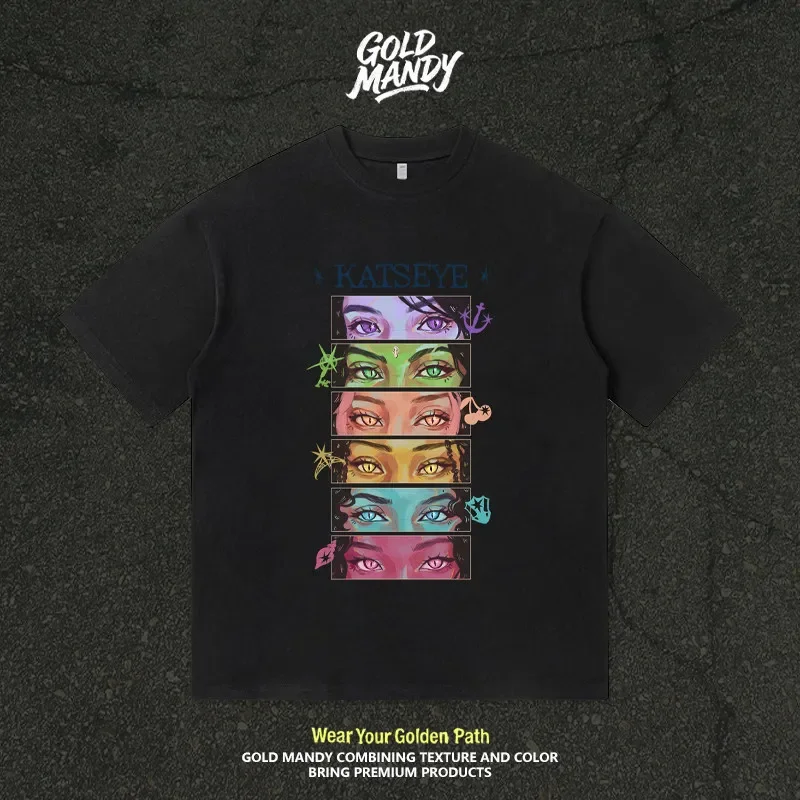 KATSEYE Shadow Assassin Surrounding Pure Cotton Personalized Versatile T-Shirt Short Sleeve Children's Family Style