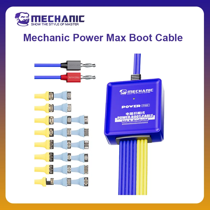 MECHANIC OFFICIAL Power Max Boot Cable For Iphone 6G-15PM / Android Battery Activation Detection For Mobile