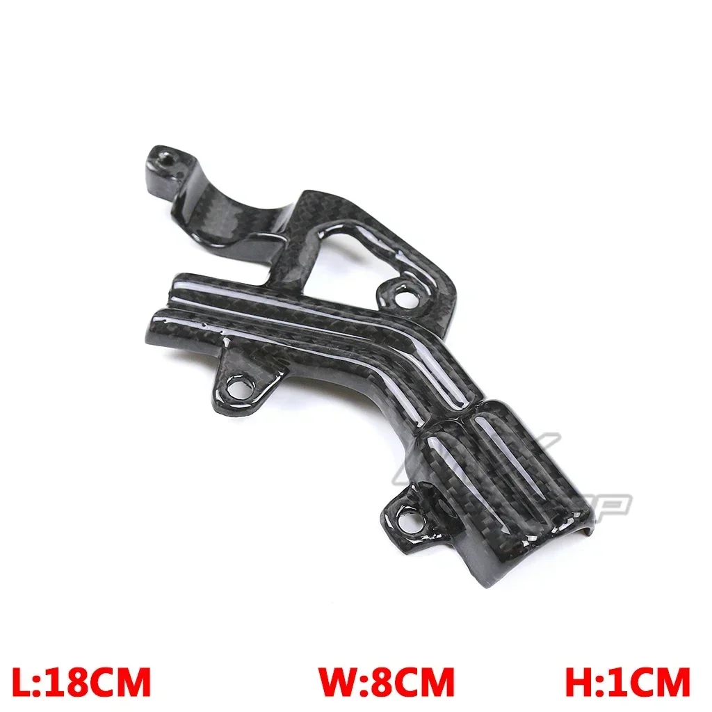 Carbon Fiber Motorcycle Brake Cable Holder Guard For DUCATI Streetfighter V4 V4S 2020 2021 2022 Fuel Oil Line Cover Protector - Image 3