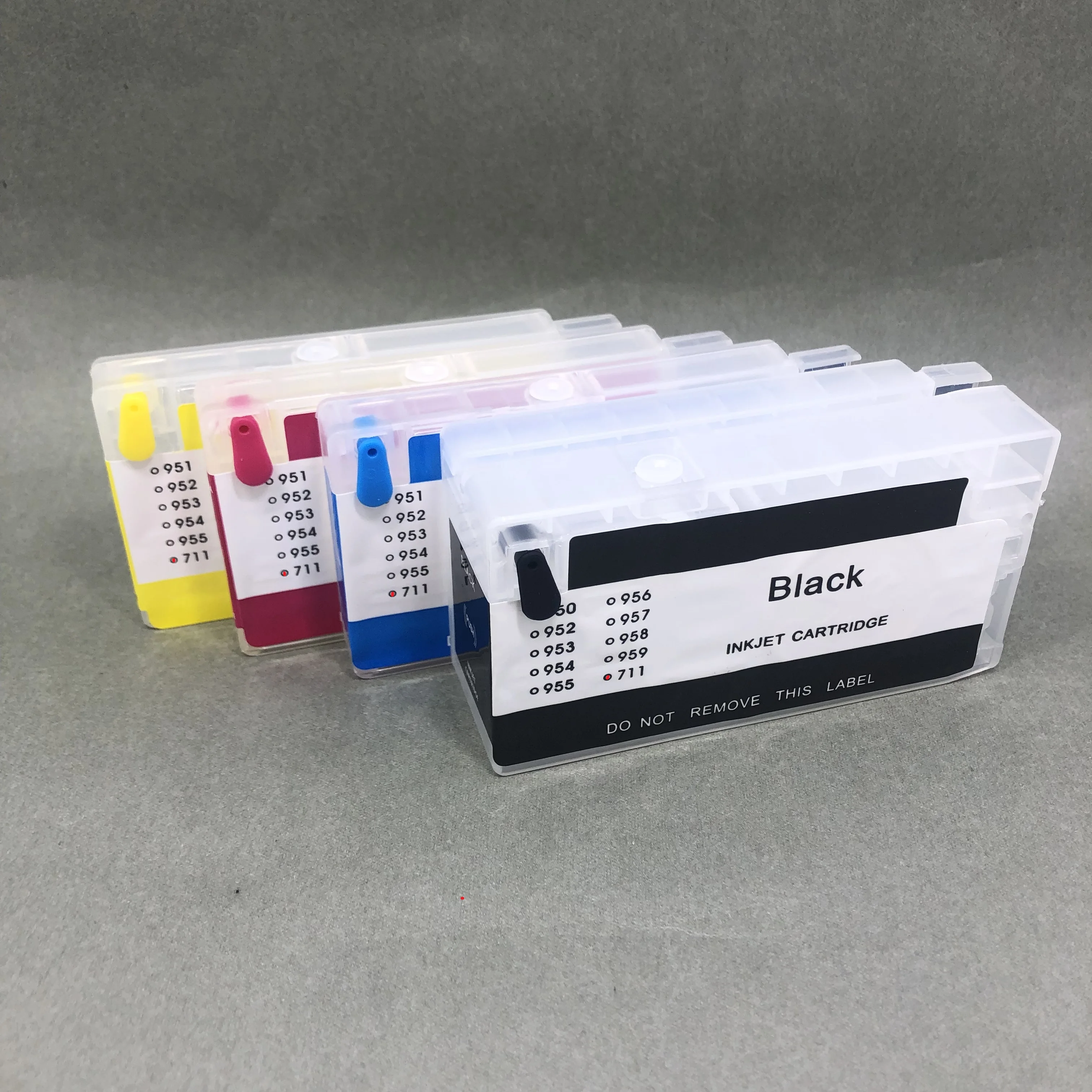 YOTAT Empty 711 711XL Refillable Ink Cartridge for HP Designjet T120 24/T120 610/T520 24/T520 36/T520 610/T520 914 Printer